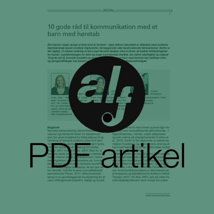 10 gode råd til kommunikation med et barn med høretab