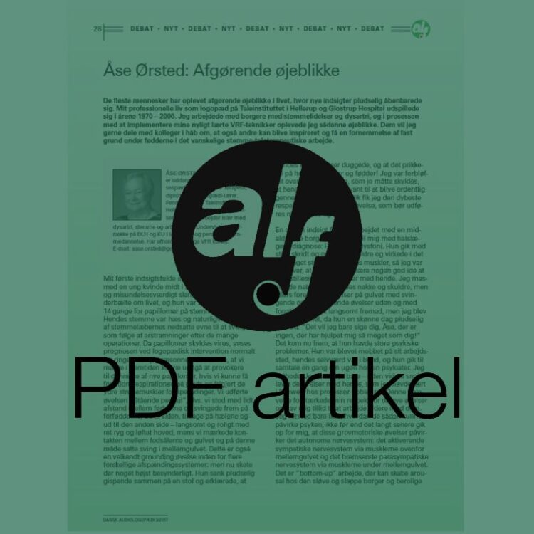 Åse Ørsted: Afgørende øjeblikke
