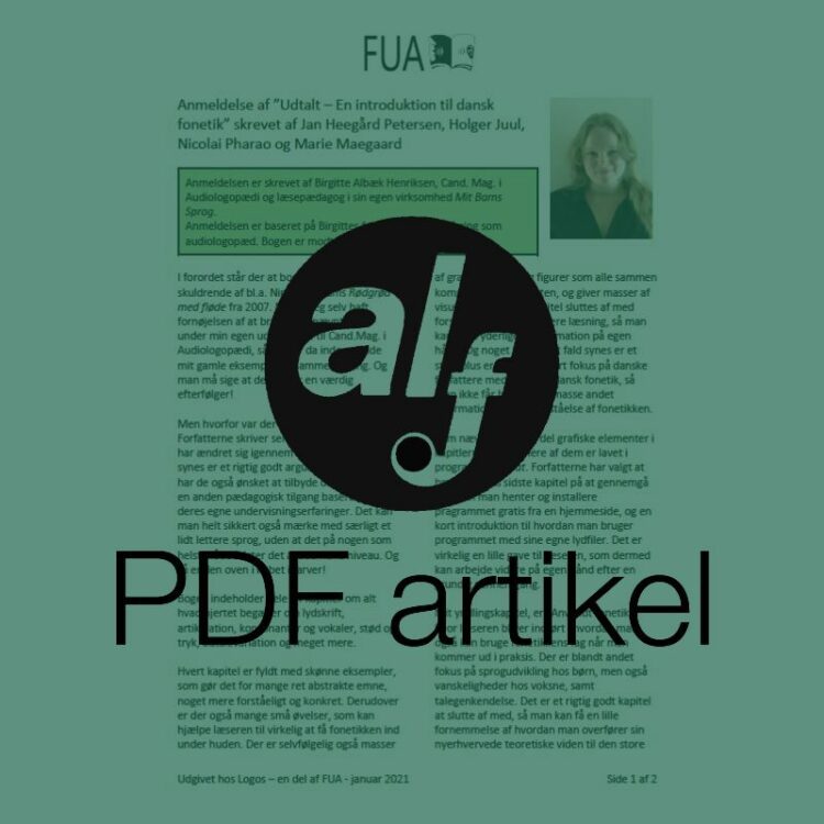 Anmeldelse af "Udtalt – En introduktion til dansk fonetik”