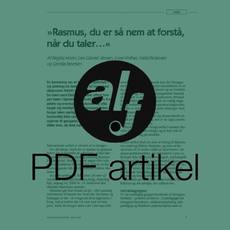 Dansk Audiologopædi 2004