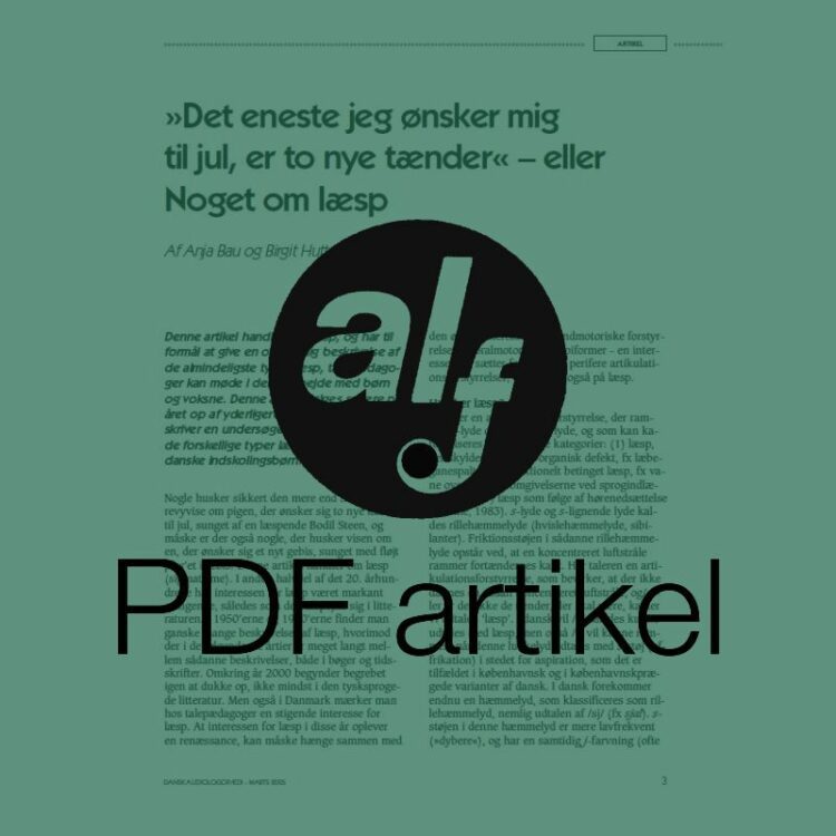 Dansk Audiologopædi 2005