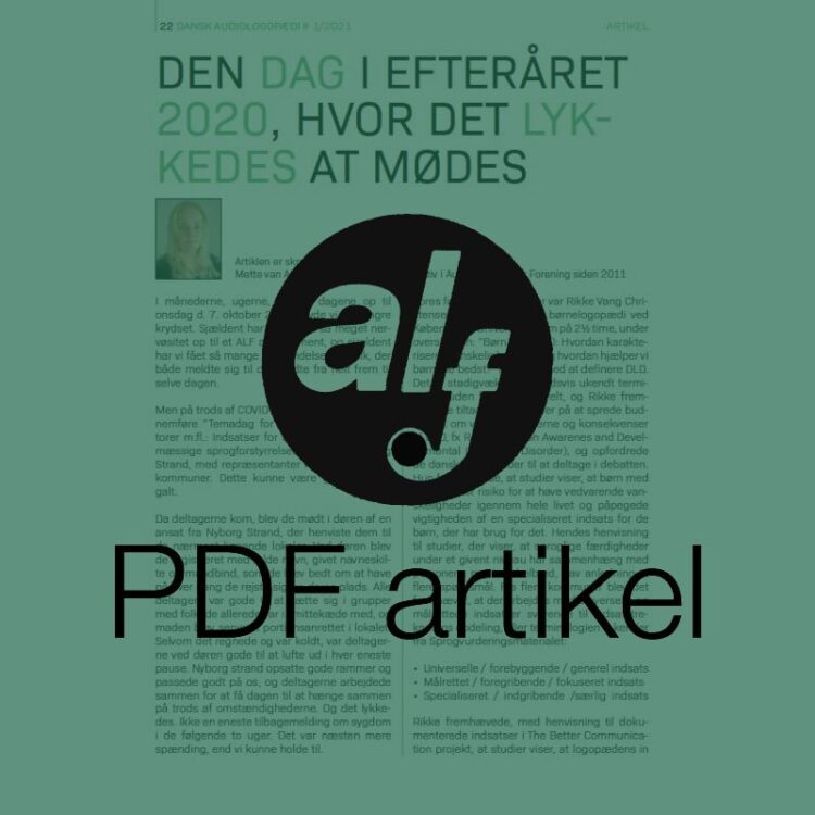 Den dag i efteråret 2020, hvor det lykkedes at mødes