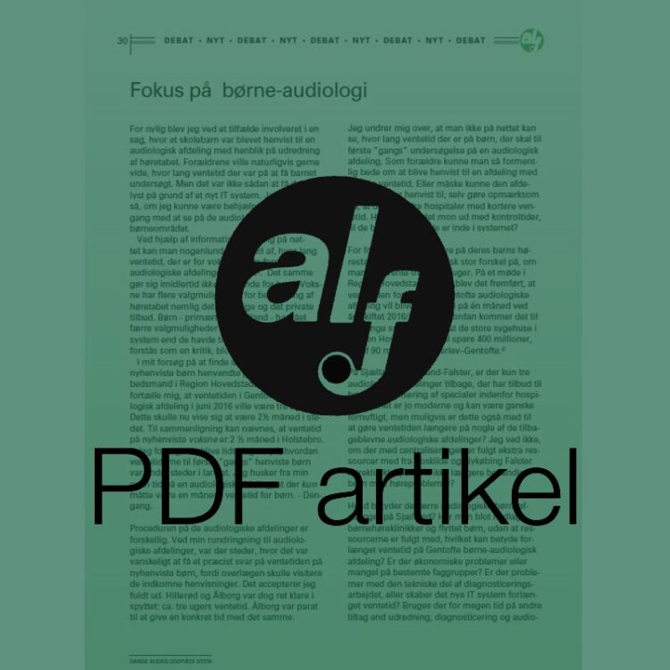 Fokus på børne-audiologi