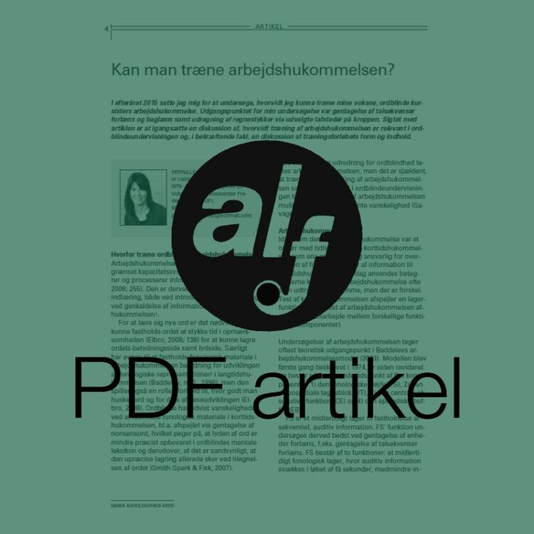 Kan man træne arbejdshukommelsen?