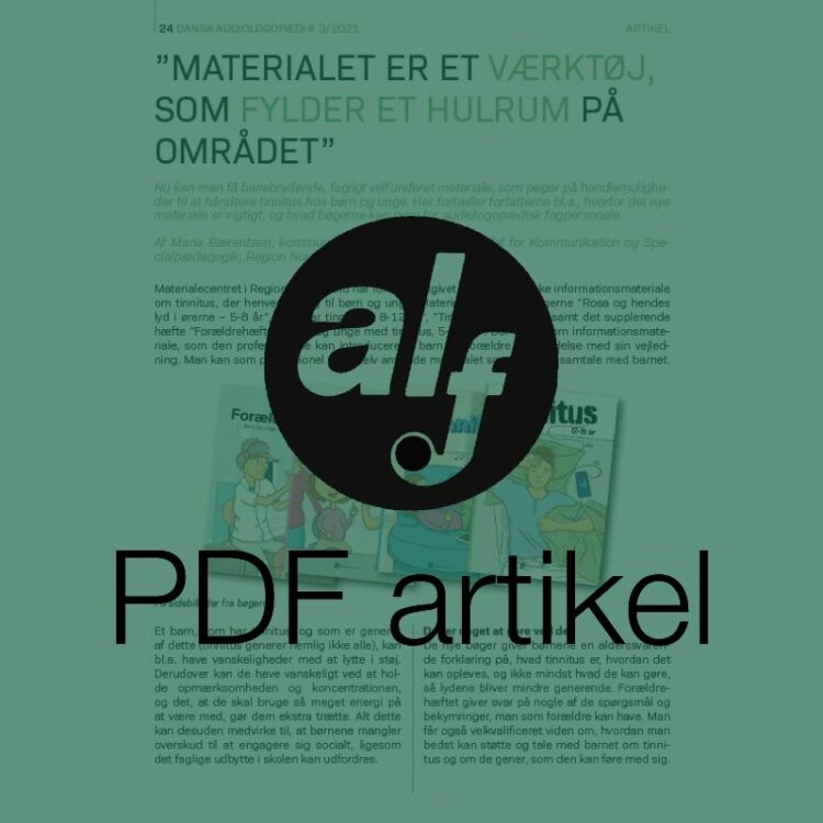 "Materialet er et værktøj, som fylder et hulrum på området"