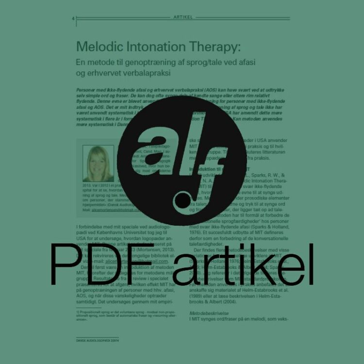 Melodic Intonation Therapy
