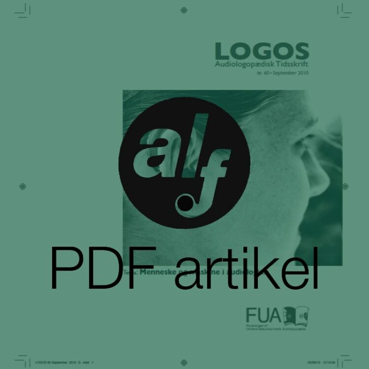 Menneske og maskine i audiologien