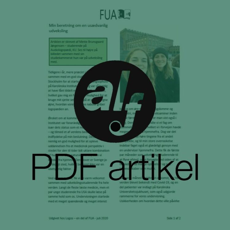 Min beretning om en usædvanlig udveksling