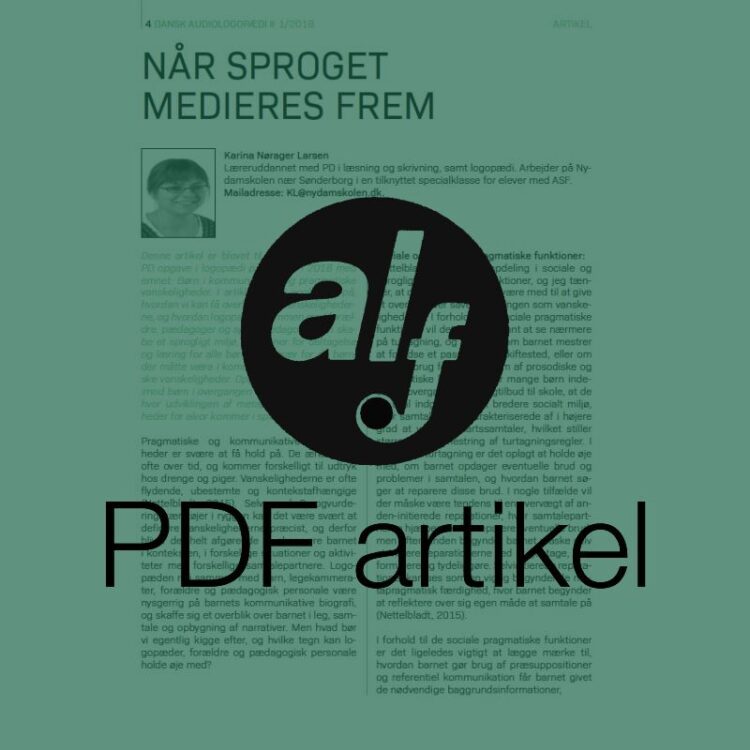 Når sproget medieres frem