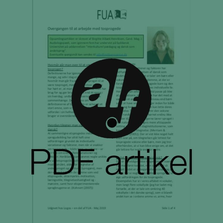 Overgangen til at arbejde med tosprogede