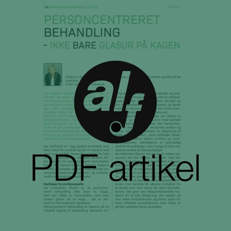 Personcentreret behandling - Ikke bare glasur på kagen