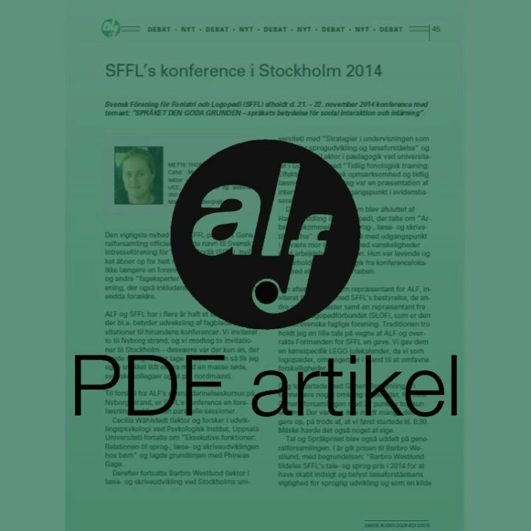 SFFL’s konference i Stockholm 2014