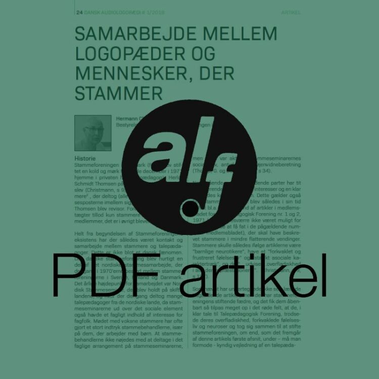 Samarbejde mellem logopæder og mennesker, der stammer