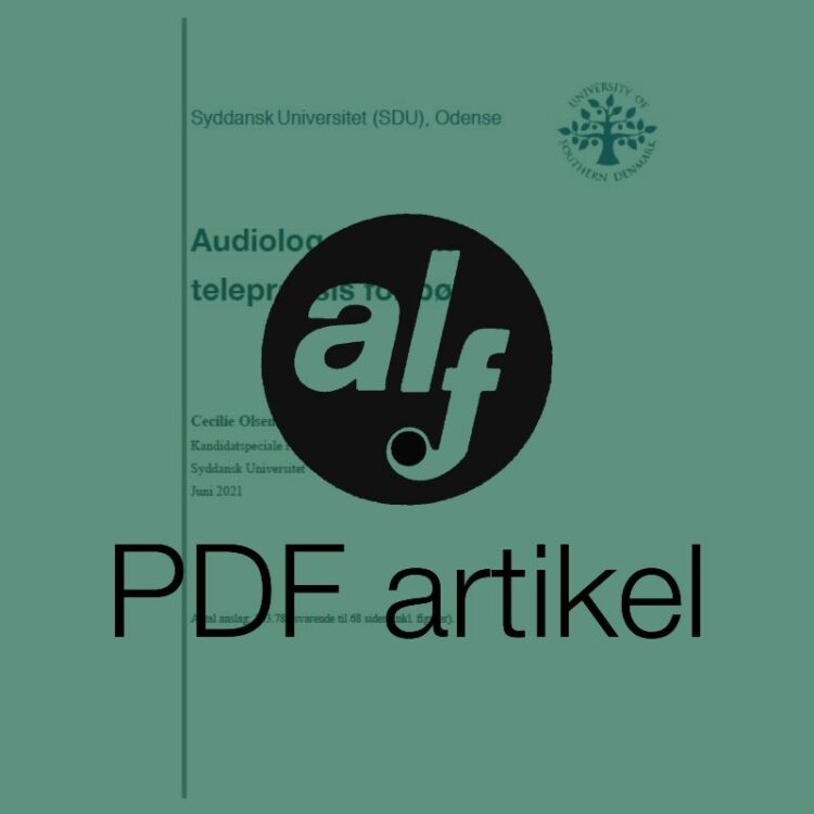 Audiologopædisk telepraksis for børn