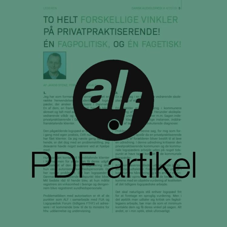 Leder: To helt forskellige vinkler på privatpraktiserende - Én fagpolitisk, og én fagetisk