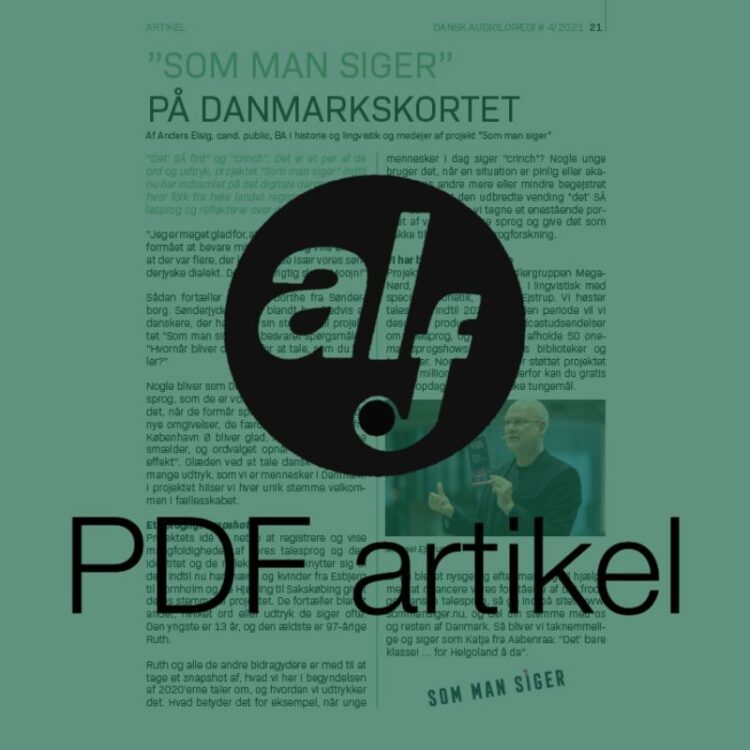 "Som man siger" på danmarkskortet