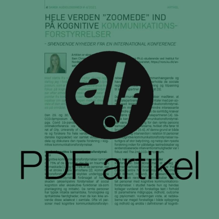 Hele verden "zoomede" ind på kognitive kommunikationsforstyrrelser