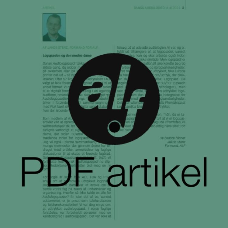 Leder: Logopæden og den modne dame