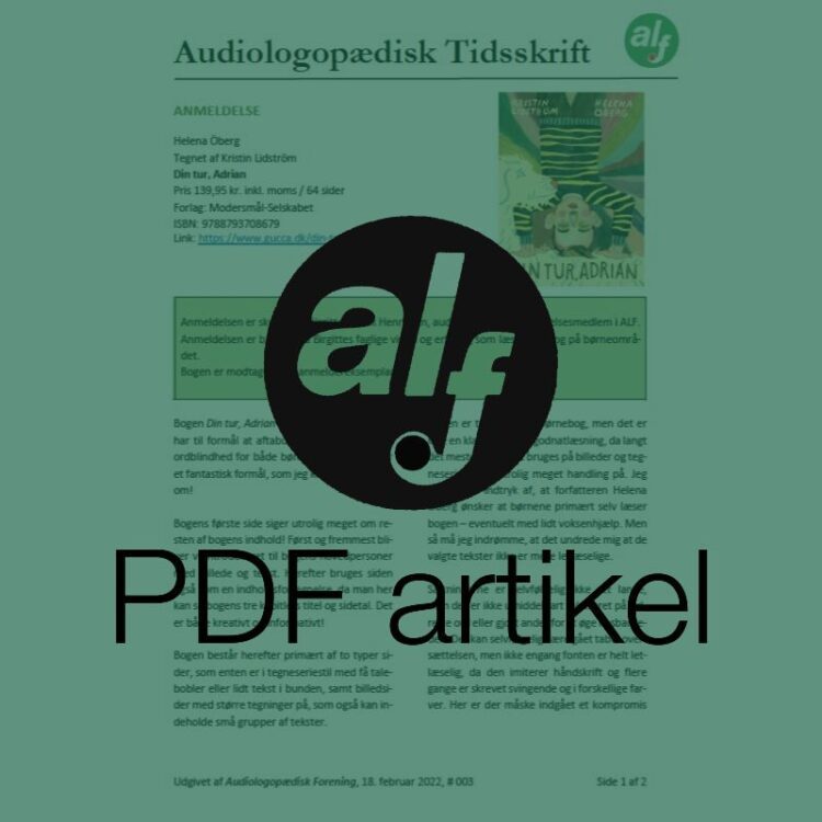 Anmeldelse af "Din tur, Adrian" af Helena Öberg