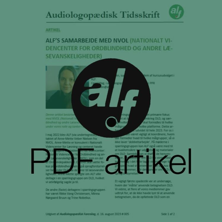 ALFs samarbejde med NVOL