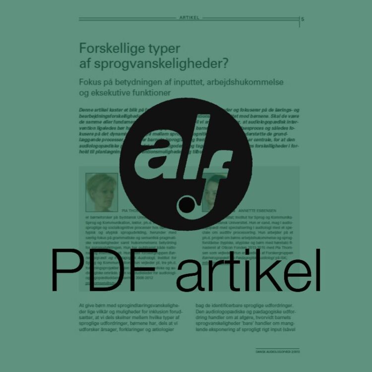Forskellige typer af sprogvanskeligheder?