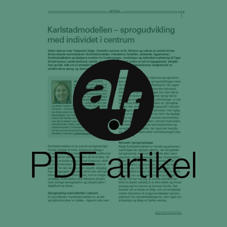 Karlstadmodellen - Sprogudvikling med individet i centrum