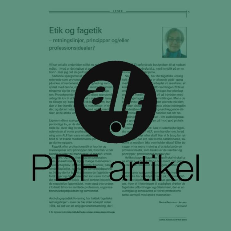 Leder: Etik og fagetik