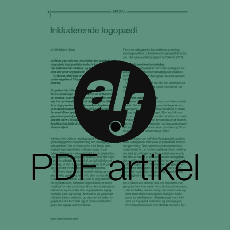 Inkluderende logopædi