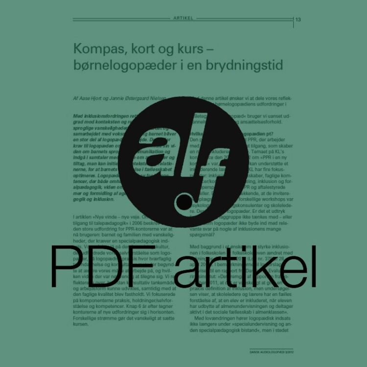 Kompas, kort og kurs - børnelogopæder i en brydningstid
