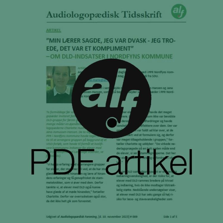 Min lærer sagde jeg var dvask