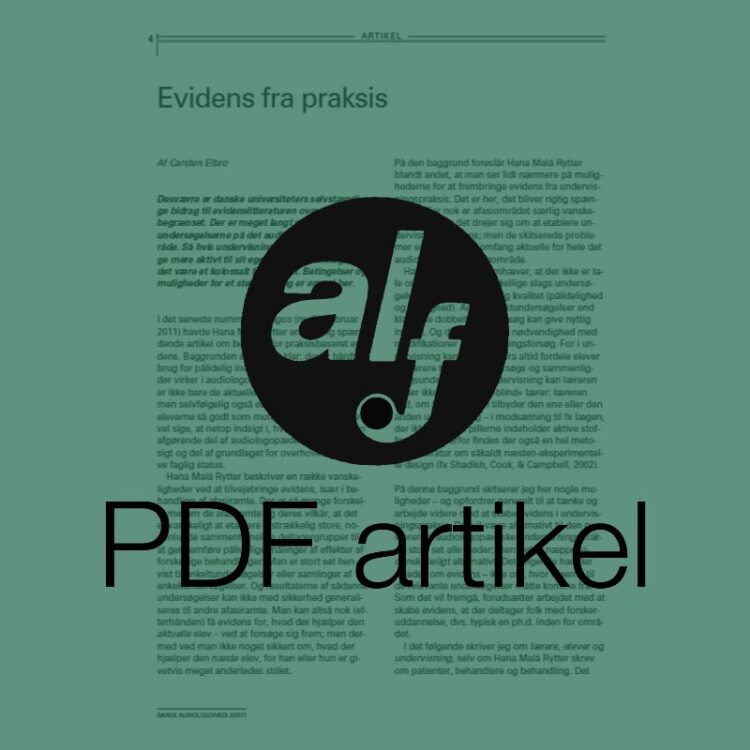 Evidens fra praksis
