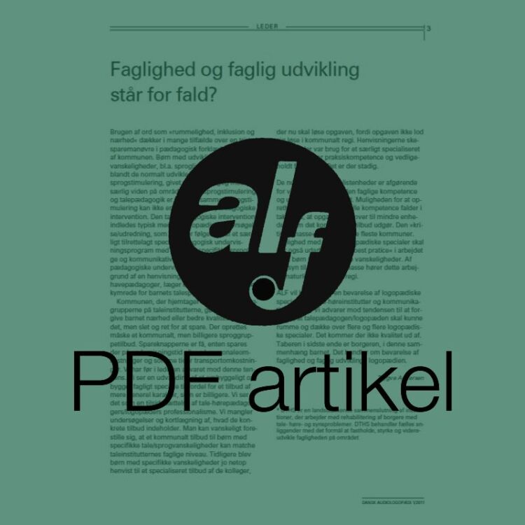 Faglighed og faglig udvikling står for fald?
