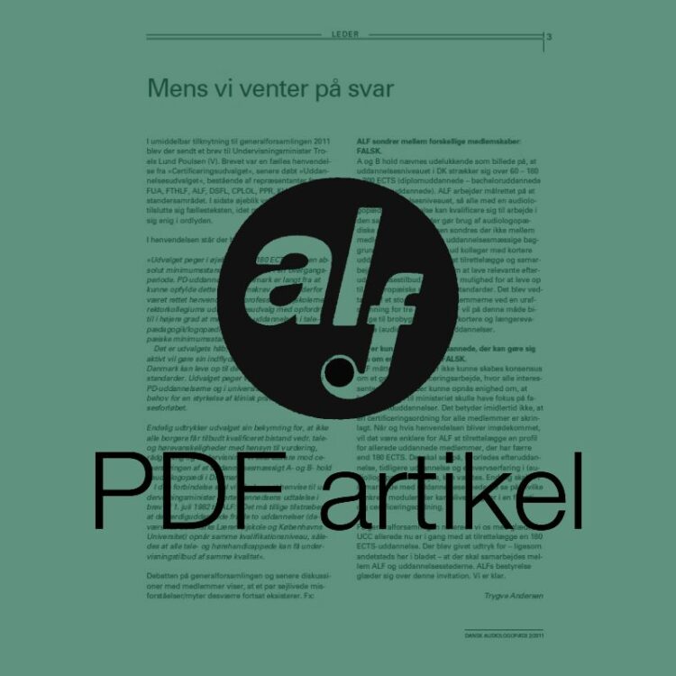 Mens vi venter på svar