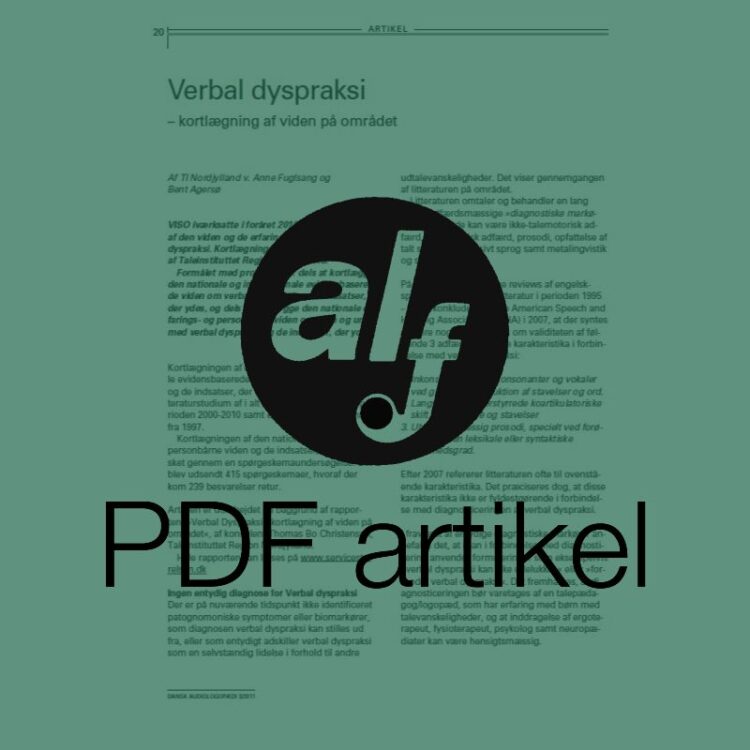 Verbal dyspraksi