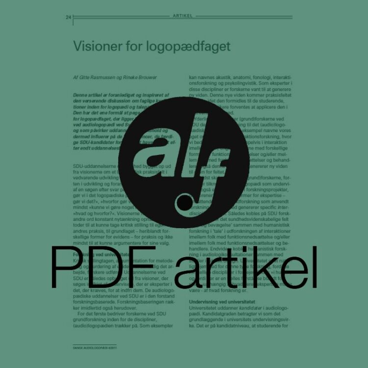 Visioner for logopædfaget