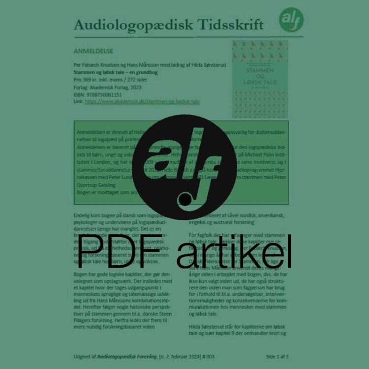 Anmeldelse af "Stammen og løbsk tale" af Hans Månsson m.fl.
