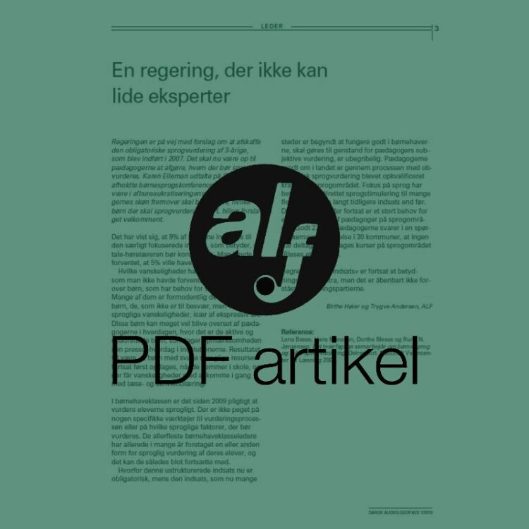 En regering, der ikke kan lide eksperter