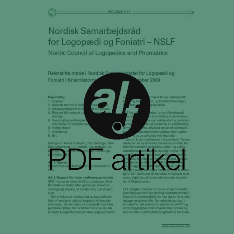 Nordisk Samarbejdsråd for Logopædi og Foniatri