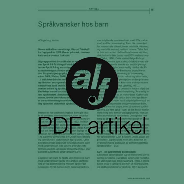 Språkvansker hos barn
