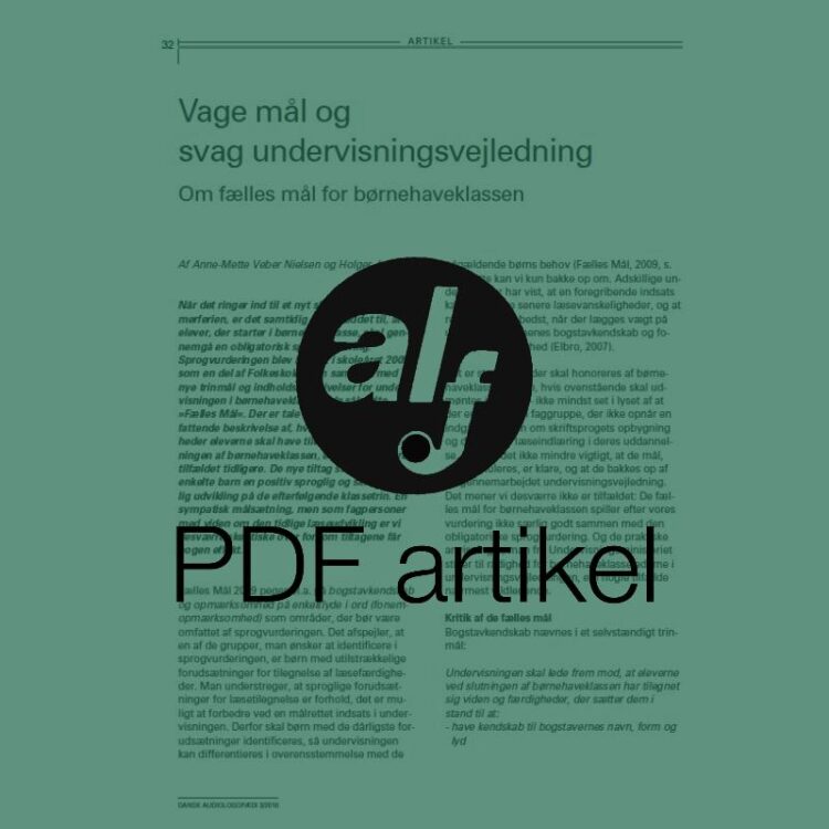 Vage mål og svag undervisningsvejledning