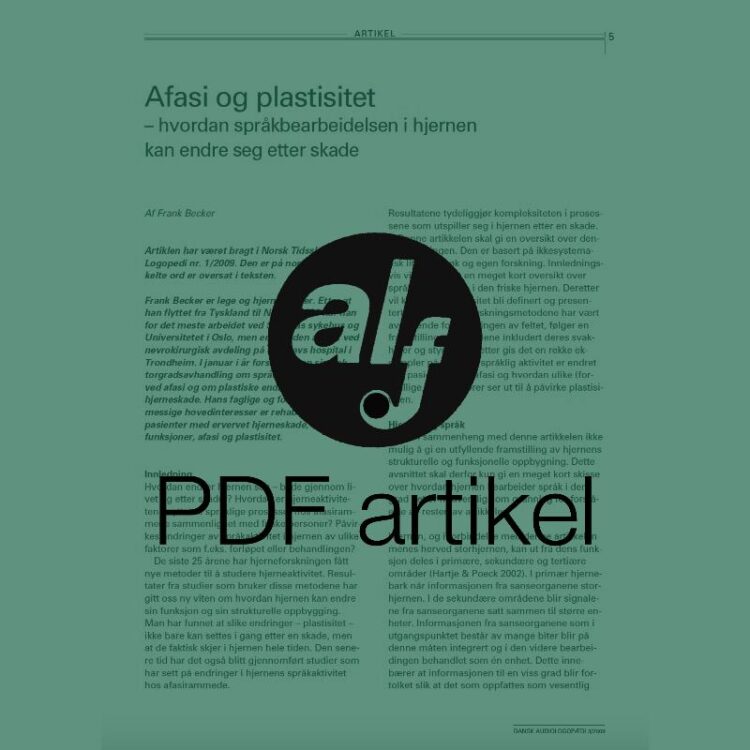 Afasi og plastisitet