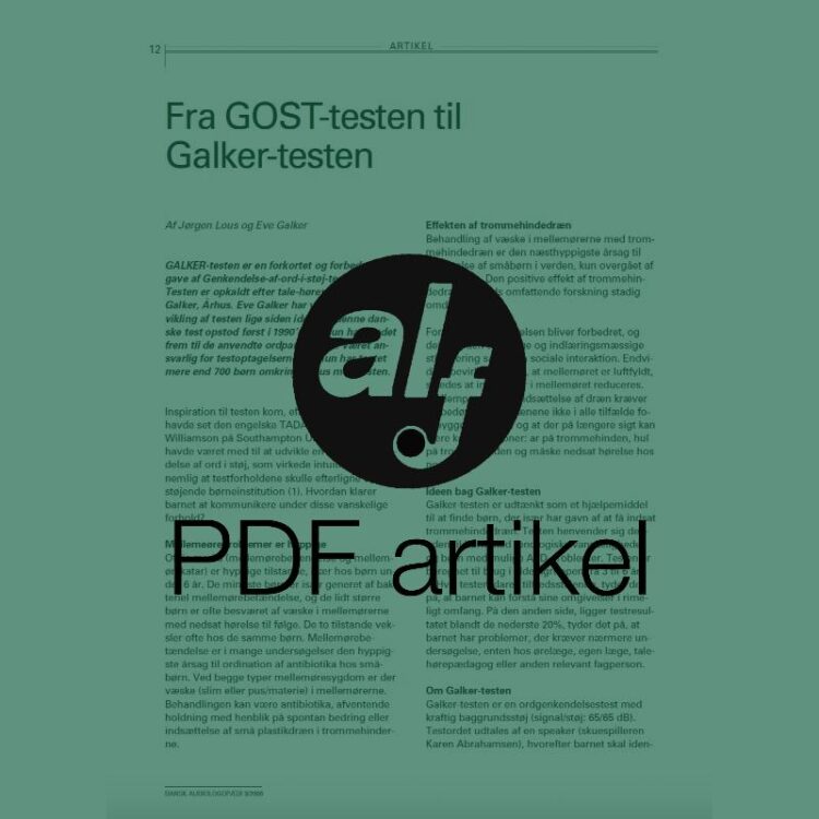 Fra GOST-testen til Galker-testen