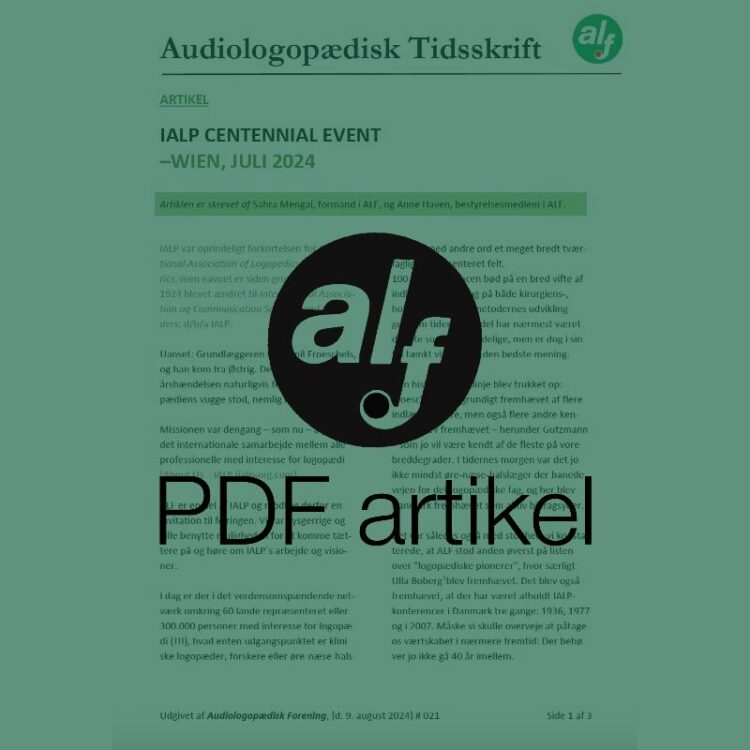 IALP Centennial Event