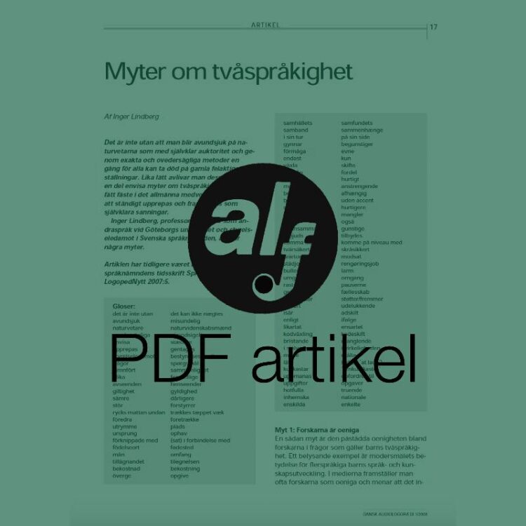 Myter om tvåspråkighet