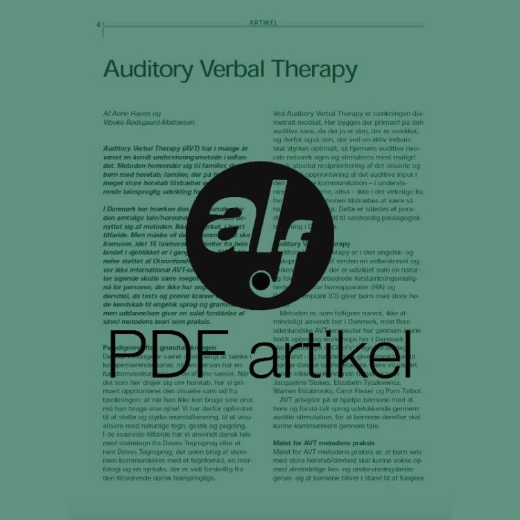 Auditory Verbal Therapy