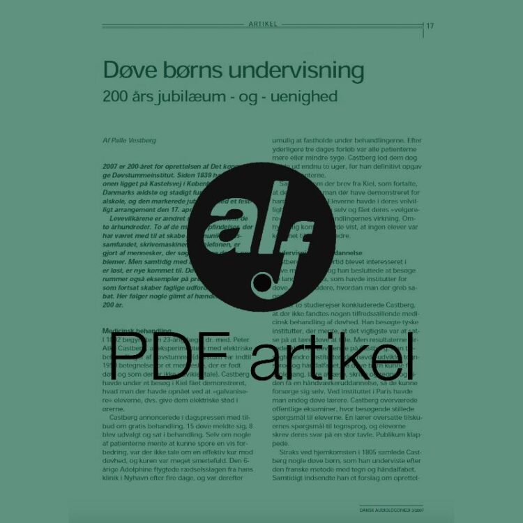 Døve børns undervisning