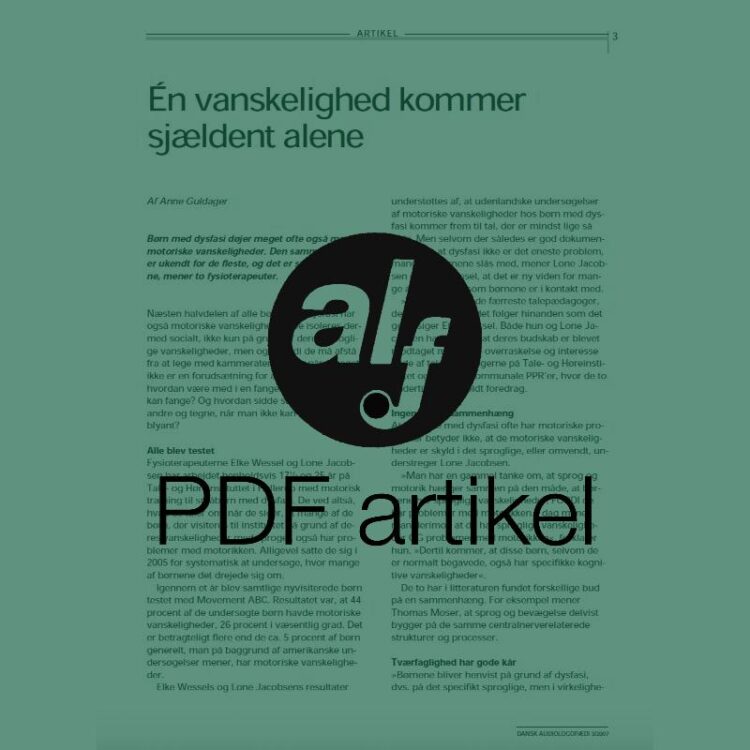 Én vanskelighed kommer sjældent alene