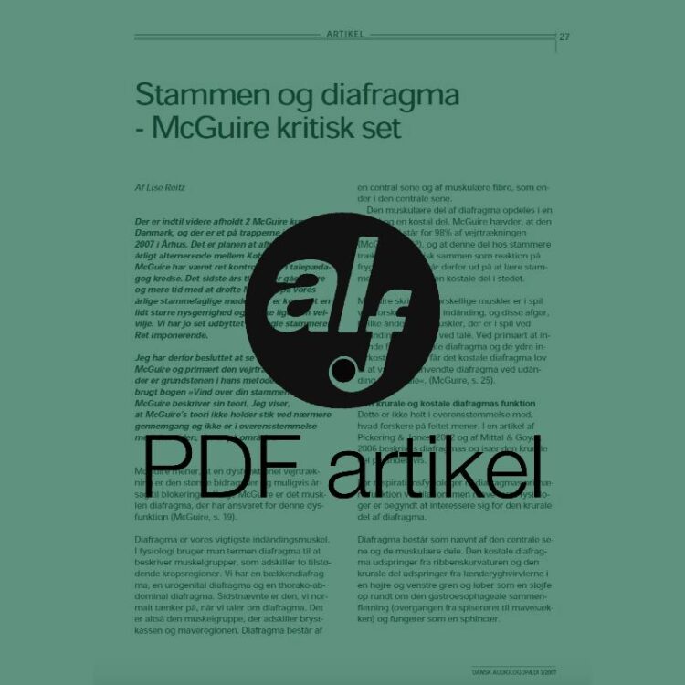 Stammen og diafragma