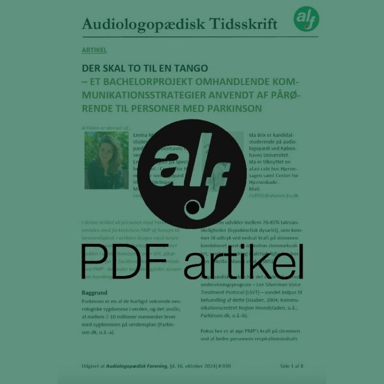 Der skal to til en tango